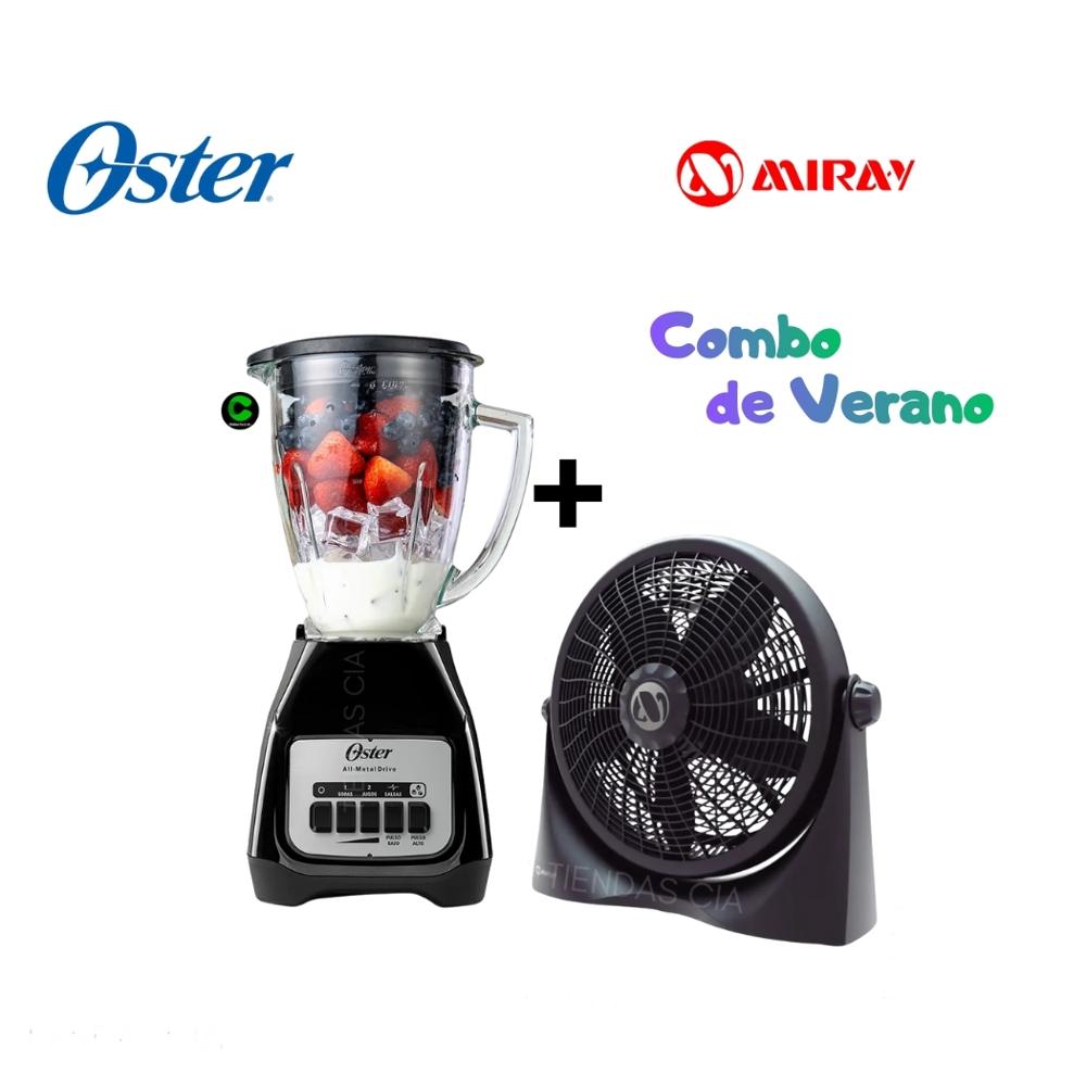 Duo Oster Licuadora BLSTKAGBPB y Ventilador VMC-1058