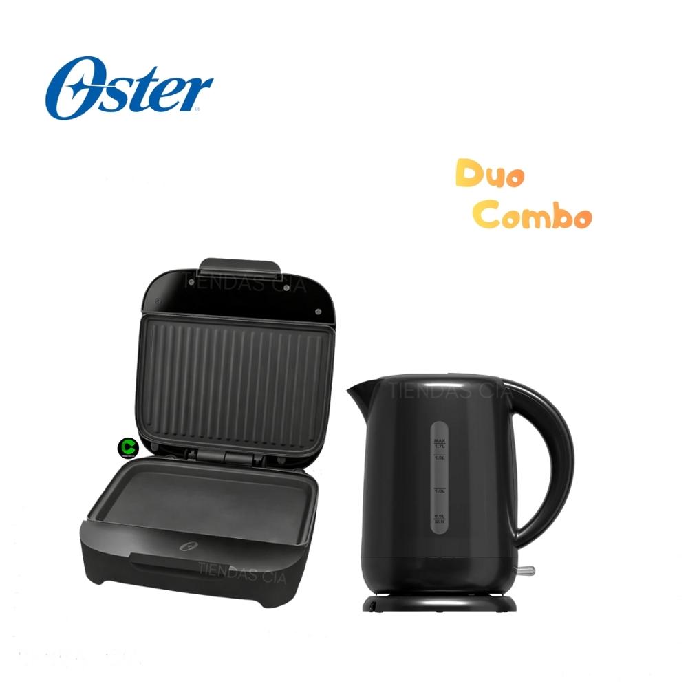 Duo Oster Sandwichera CKSTSM400 y Hervidor BVSTKT3101