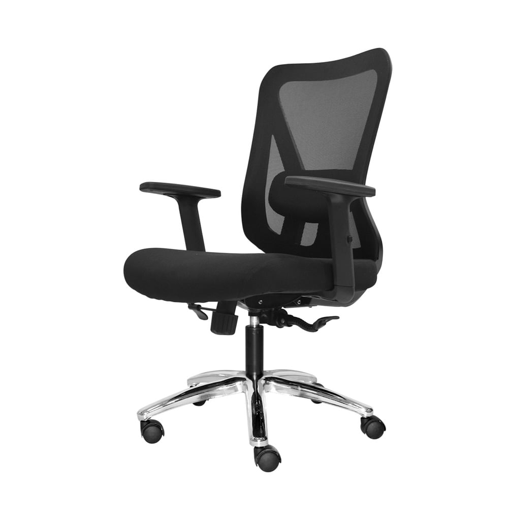 Silla Ergonómica Dolfin Br Gerente Mecanismo Lab Negro Cromado Ofideas
