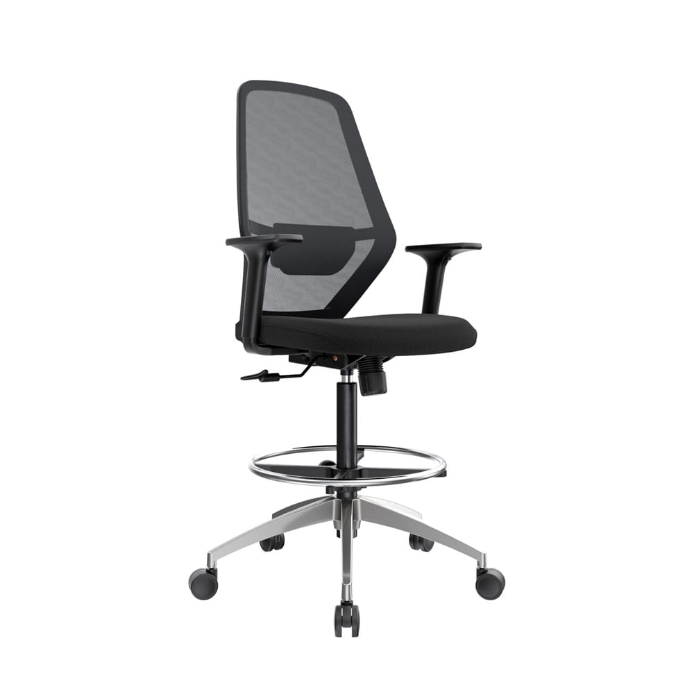 Silla Cajero Ergonómico Icon Color Negro Ofideas