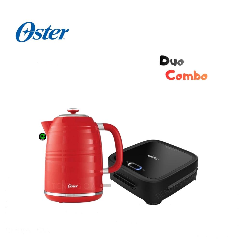 Combo Oster Sandwichera CKSTSM400 y Hervidor BVSTKT3101
