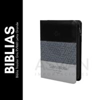 Biblia Tricolor Gris RVR60 Letra Grande