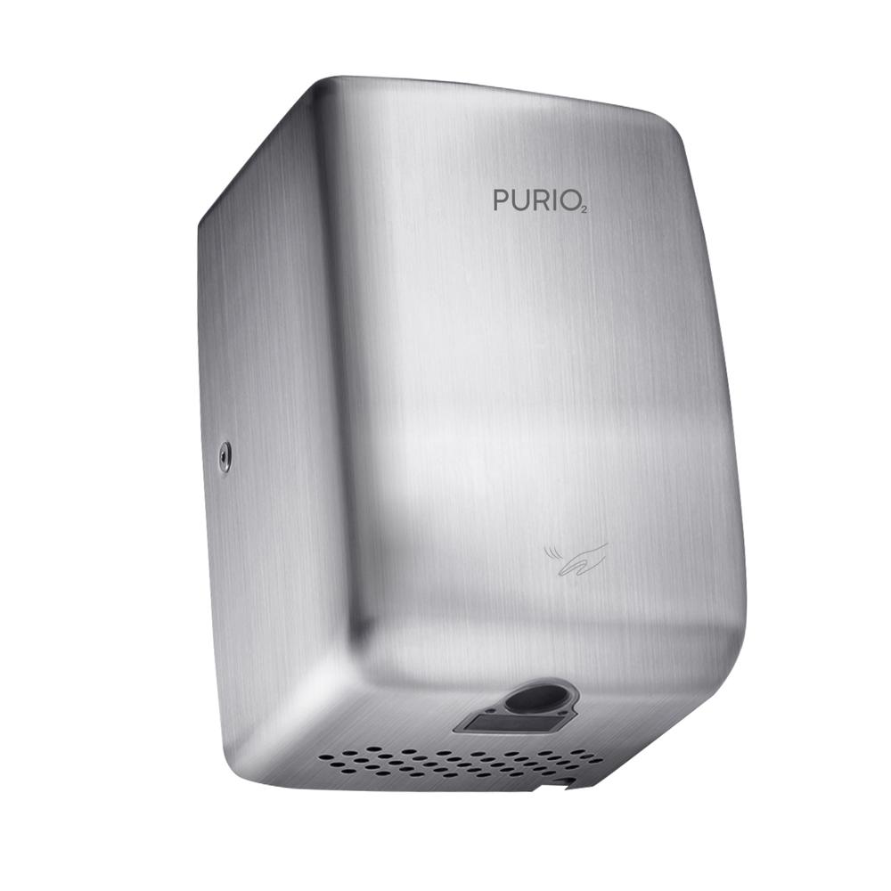 Secador de manos PURIO Cube Mini Compacto color Plata Secador de manos PURIO Cube Mini Compacto color Plata