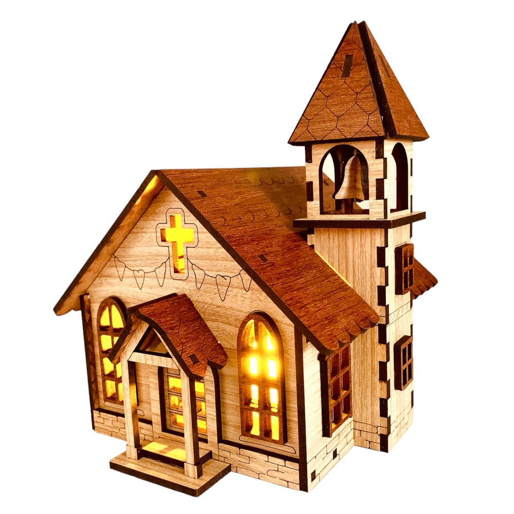 Casita Edw-Art Studio Modelo Campanario con Iluminación Casita Edw-Art Studio Modelo Campanario con Iluminación