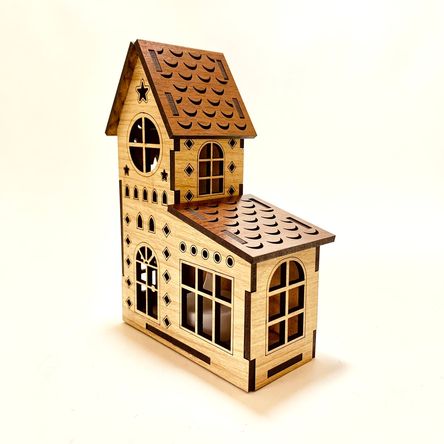 Casita Edw-Art Studio Modelo Templo con Iluminación