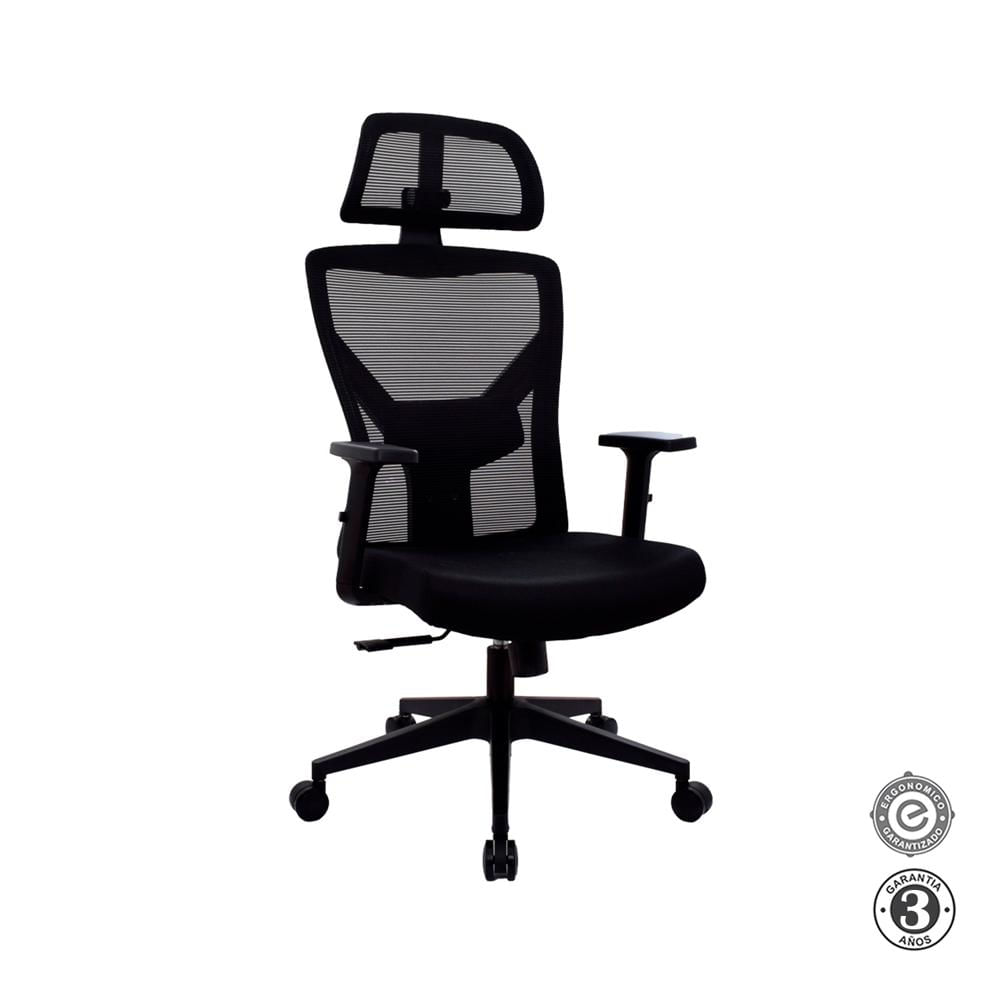 Silla Ergonómica Konu Presidente Negro Althea Confort