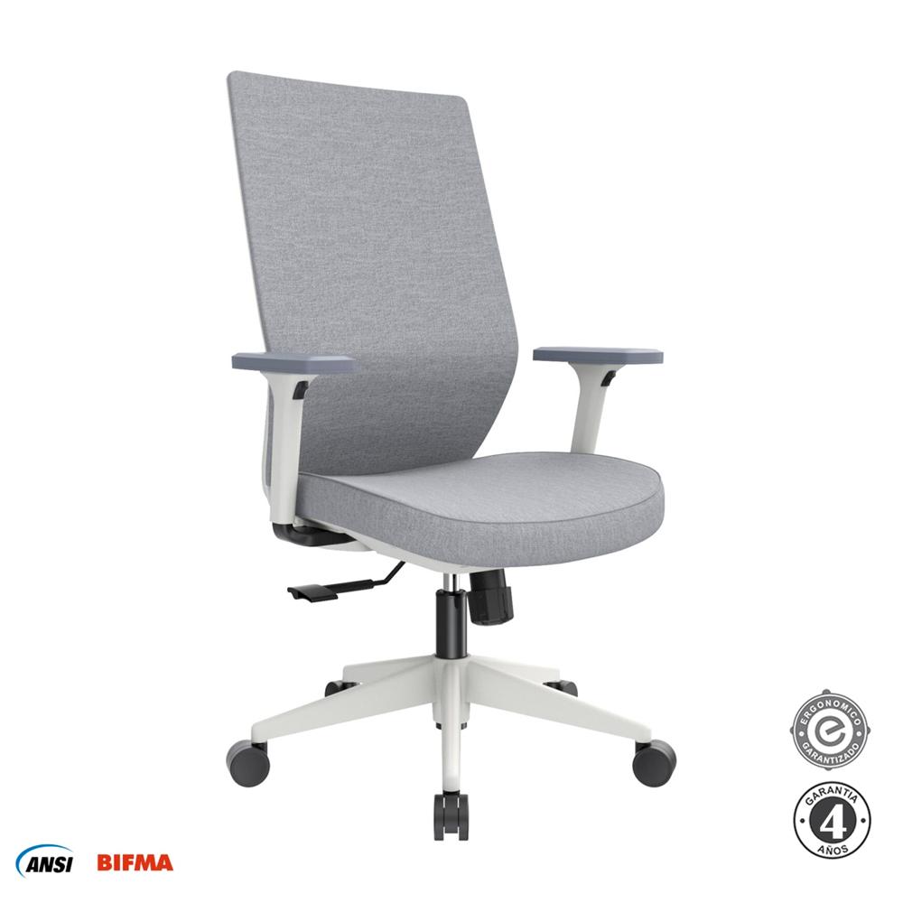 Silla Ergonómica Vick Gerente Gris Althea Confort