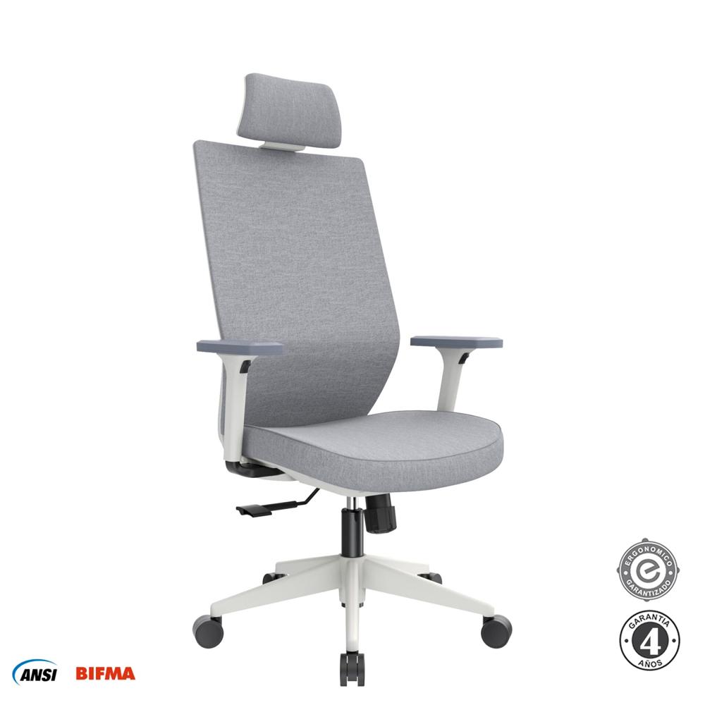 Silla Ergonómica Vick Presidente Gris Althea Confort