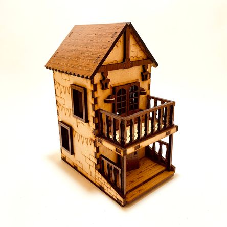 Casita Edw-Art Studio Modelo Balcony con Iluminación Casita Edw-Art Studio Modelo Balcony con Iluminación