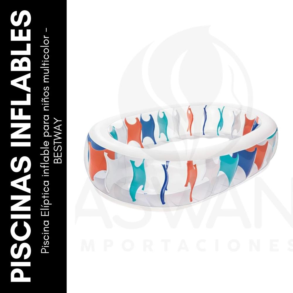 Piscina Elíptica inflable para niños multicolor - BESTWAY