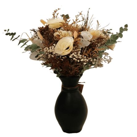 Florero Decorafloresymas Madrid Negro M