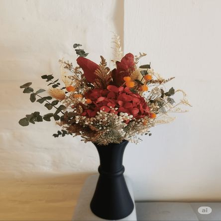 Florero Decorafloresymas Roma Negro M Florero Decorafloresymas Roma Negro M