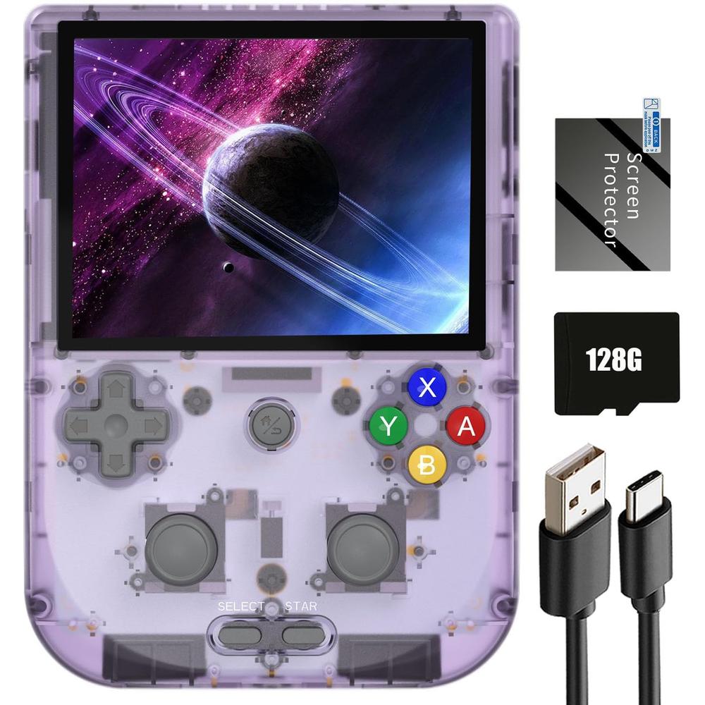 RG405V Retro Handheld – Android 12, 3172 Juegos, 4"" IPS, 128GB, Wi-Fi 5G, Bluetooth 5.0 | Purple