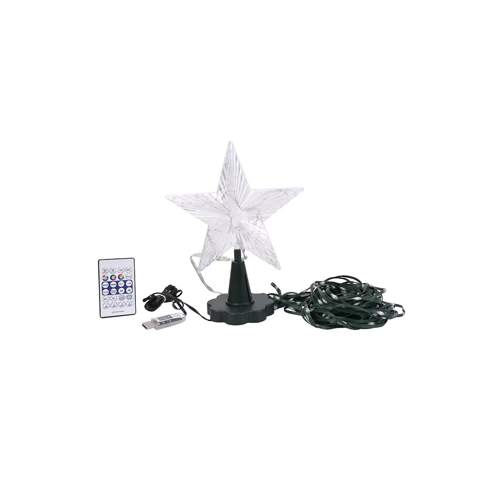 NAVIDAD - luces con estrella de plastico de plastico NAVIDAD - luces con estrella de plastico de plastico
