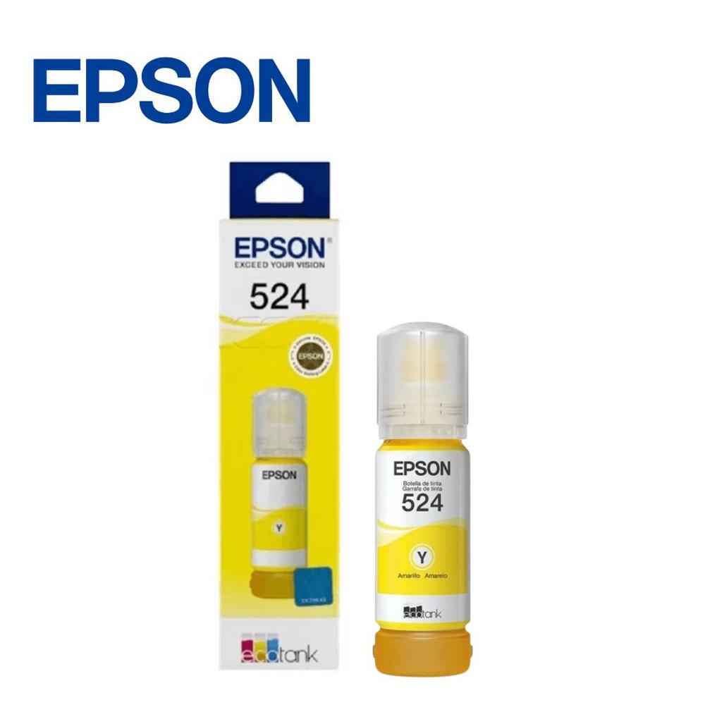 Botella De Tinta Original T524 Yellow