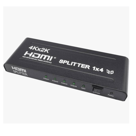 Splitter Hdmi 4k 30hz 1 entrada 4 salidas Trautech multiplicador distribuidor