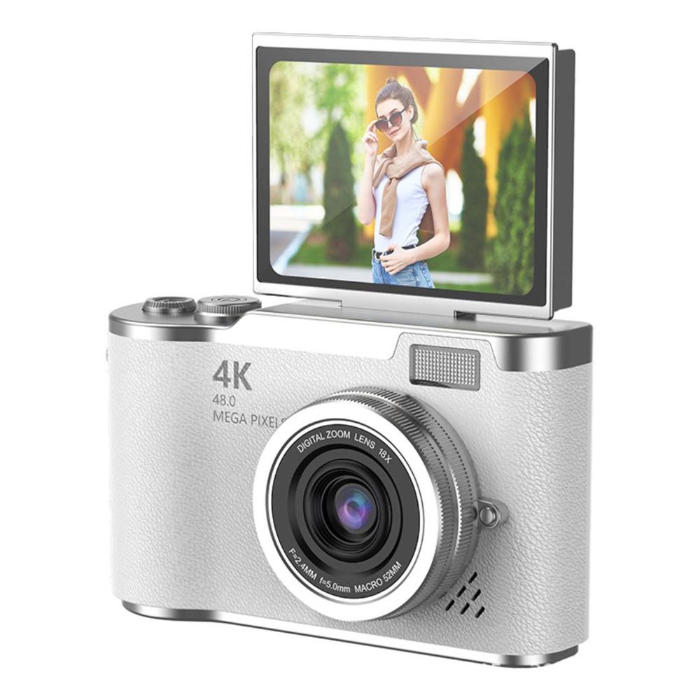 Cámara Digital Full HD 48MP para Niños y Principiantes con Pantalla 2.4” Zoom Pro CCD-LK007 Blanco Cámara Digital Full HD 48MP para Niños y Principiantes con Pantalla 2.4” Zoom Pro CCD-LK007 Blanco