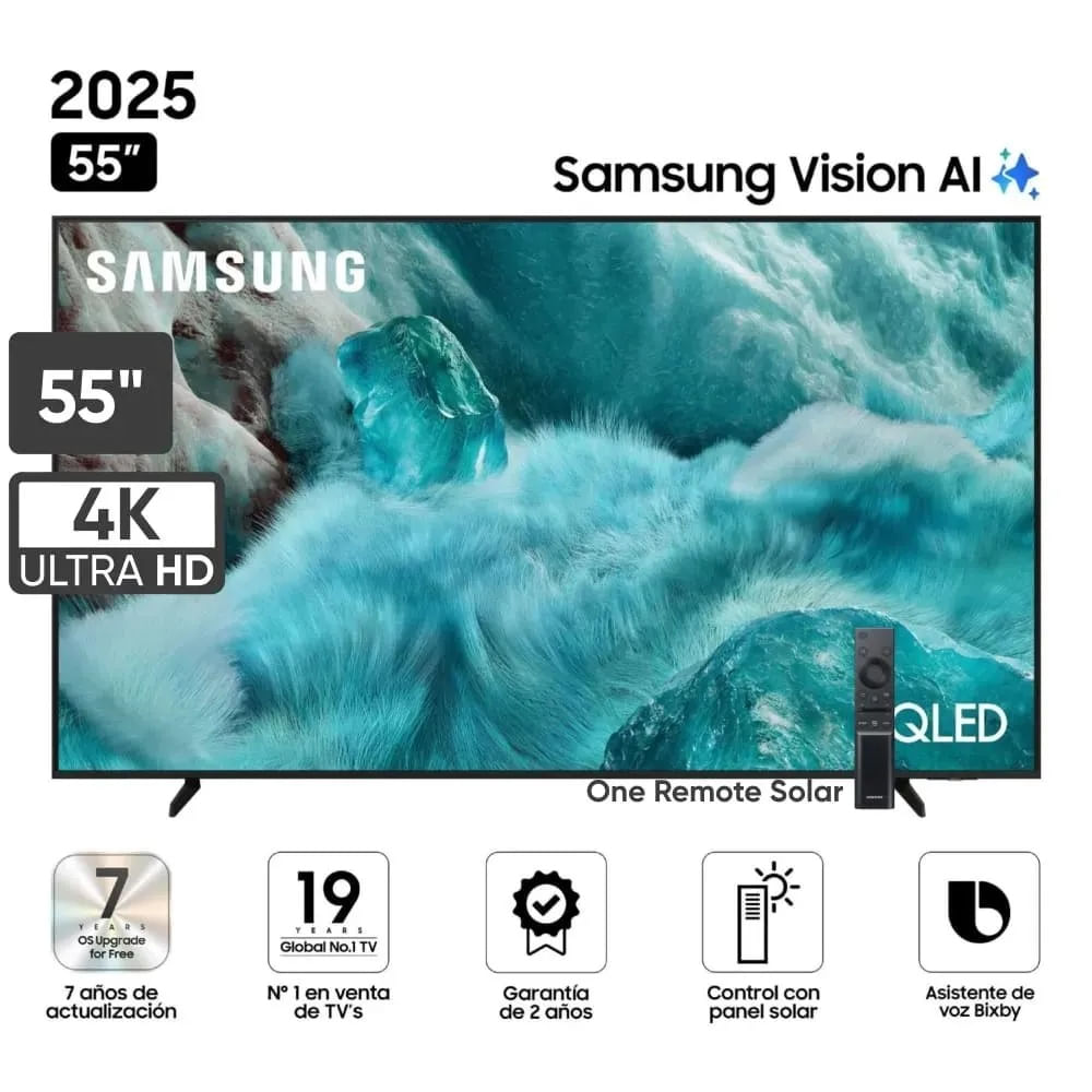 Televisor SAMSUNG QLED 55 UHD 4K Vision AI Smart TV QN55Q7FAAGXPE