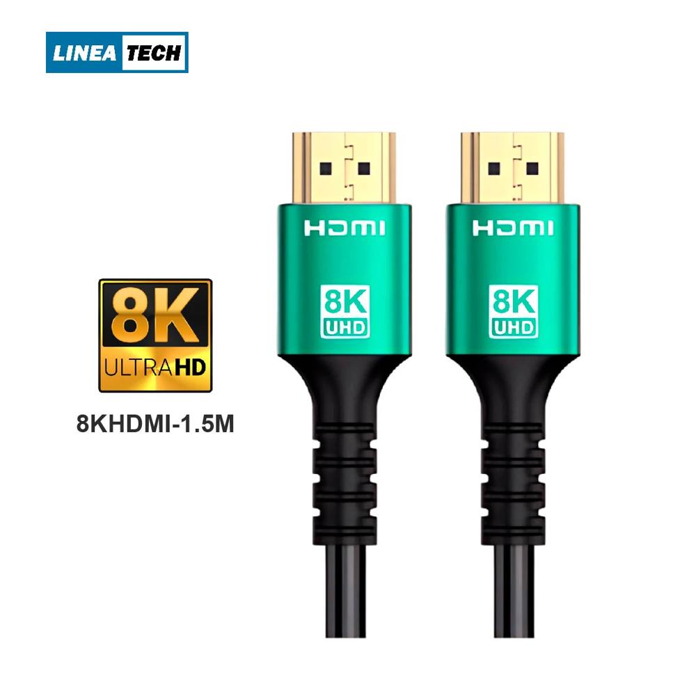 Cable HDMI V. 2.1 8K LINEA TECH 1.5m De Alta Velocidad