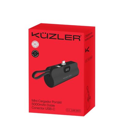 Minipowerbank Kuzler 5000mah Usb-c Negro Ilse-101n Minipowerbank Kuzler 5000mah Usb-c Negro Ilse-101n