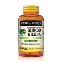 Ginkgo Biloba 60mg (60 Cápsulas) – Mason Natural
