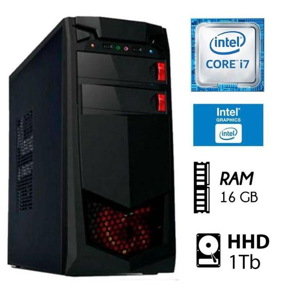 PC Computadora Intel Core I7 3.2 Ghz Ram 16GB Disco SSD  1TB CASE 350W.