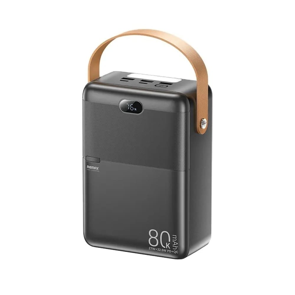 Cargador portatil 80000mAh PD27W+ QC 22.5W MODELO RPP-118 GRIS