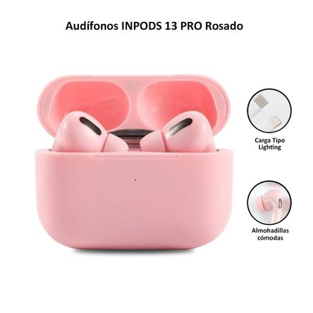 Audífonos In-ear pods 13 con Bluetooth 5,0 | Rosado Audífonos In-ear pods 13 con Bluetooth 5,0 | Rosado