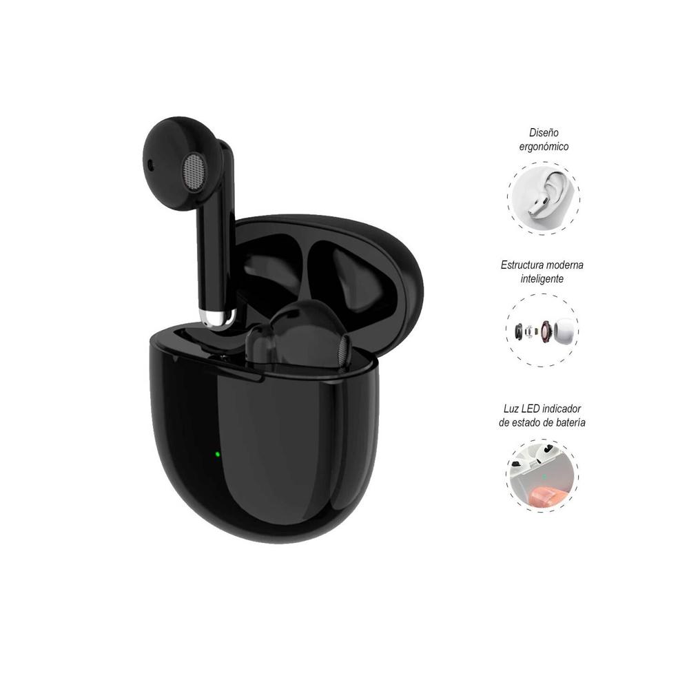 Audífonos inalámbricos Pro 6 con Bluetooth 5,1 | Negro