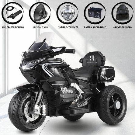 Trimoto a Batería para Niños «AVENIR» Black Trimoto a Batería para Niños «AVENIR» Black