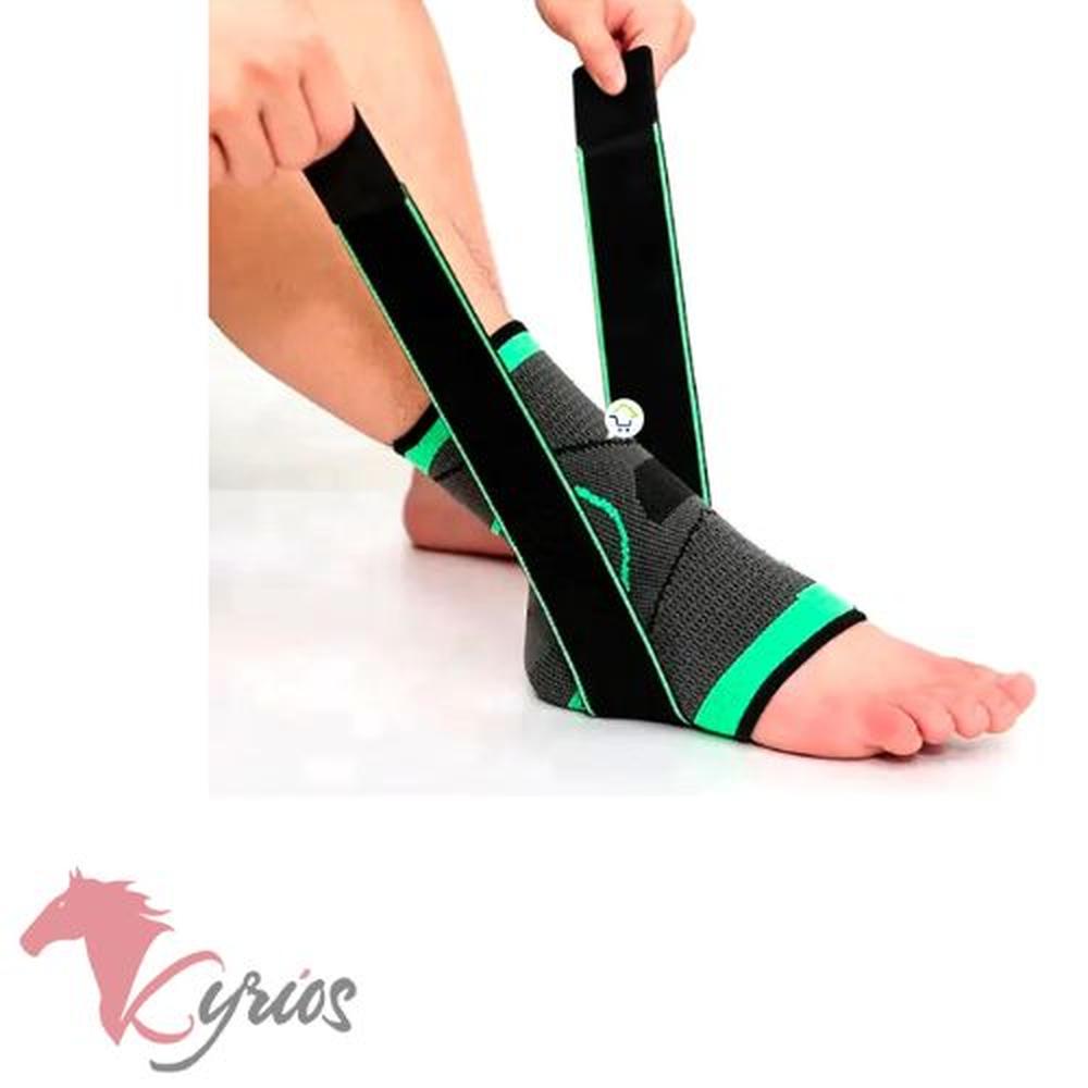 Tobillera Ajustable de Compresión Verde