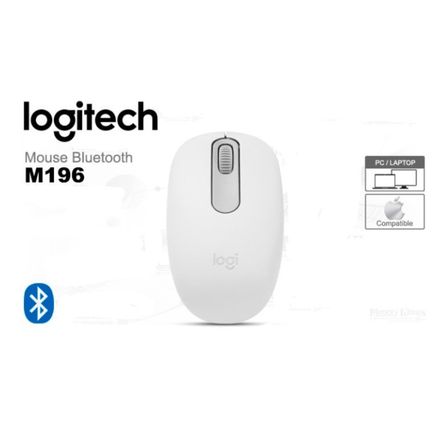 Mouse Logitech M196 Bluetooth Blanco Mouse Logitech M196 Bluetooth Blanco