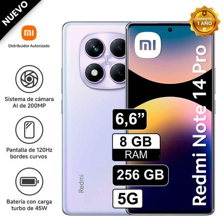 Celular Libre Xiaomi Redmi Note 14 PRO 5G 6.6