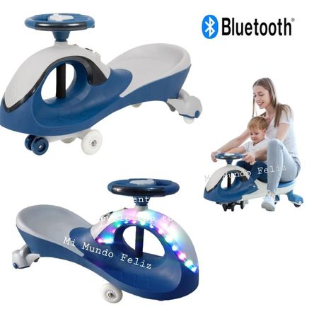 TwisCar Para Niños Musical Con luces Usb Bluetooth Azul