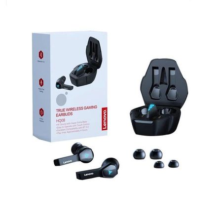Audifonos Bluetooth True Wireless Lenovo HQ08 Gamer Led
