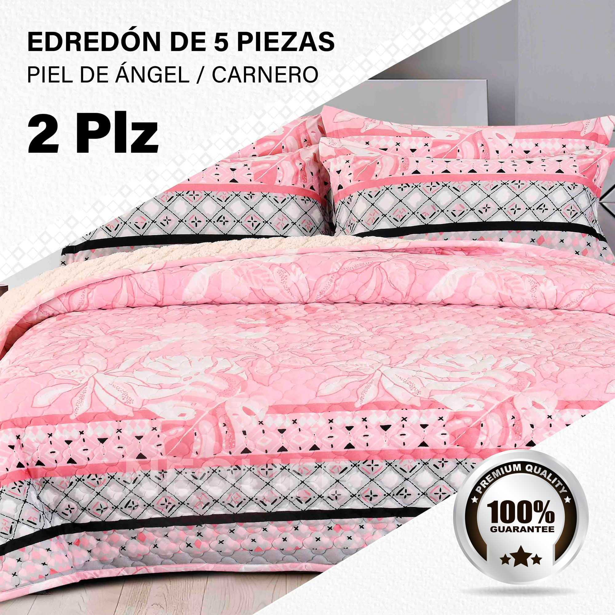 Edredón de Invierno 2 Plazas: 5 Piezas Premium, Confort Superior