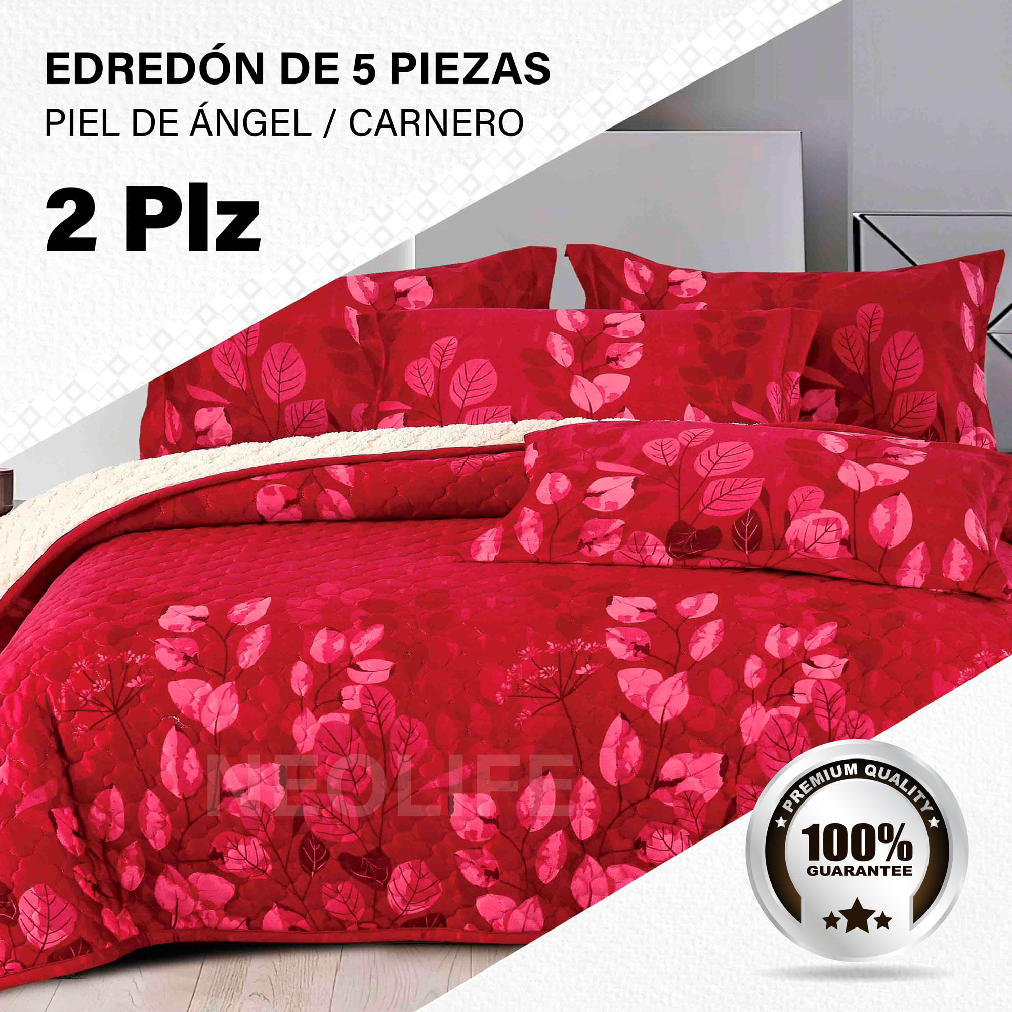 Edredón de Invierno 2 Plazas: 5 Piezas Premium, Confort Superior