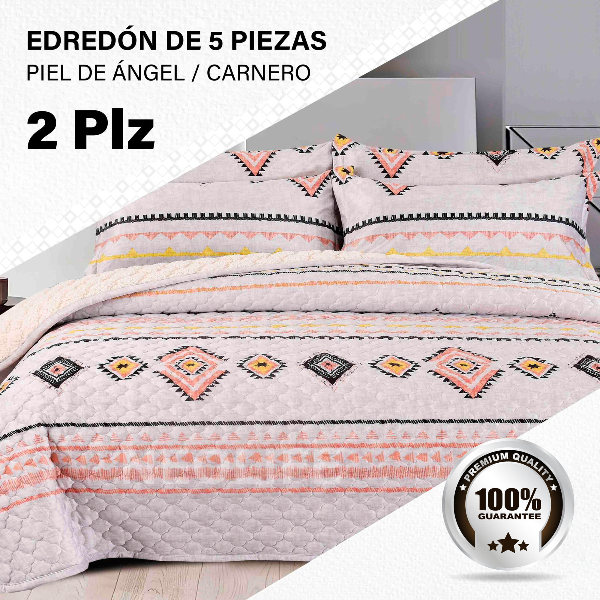 Edredón de Invierno 2 Plazas: 5 Piezas Premium, Confort Superior