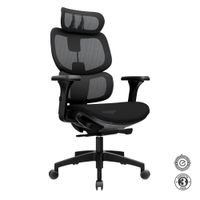 Silla Ergonómica Sam Presidente Nylon Negro Althea Confort