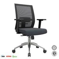 Silla Ergonómica Noha Gerente Aluminio Negro Althea Confort