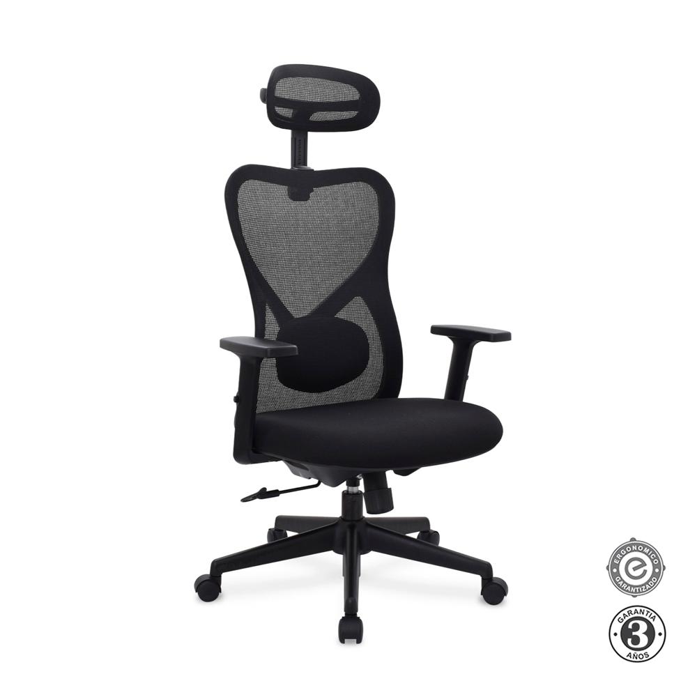 Silla Ergonómica Bug Presidente Nylon Negro Althea Confort
