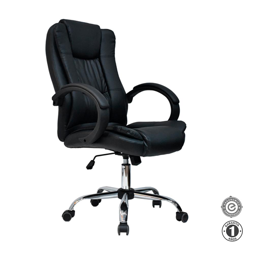 Silla Ergonómica Lexus Sg Presidente Cuero Negro Althea Confort