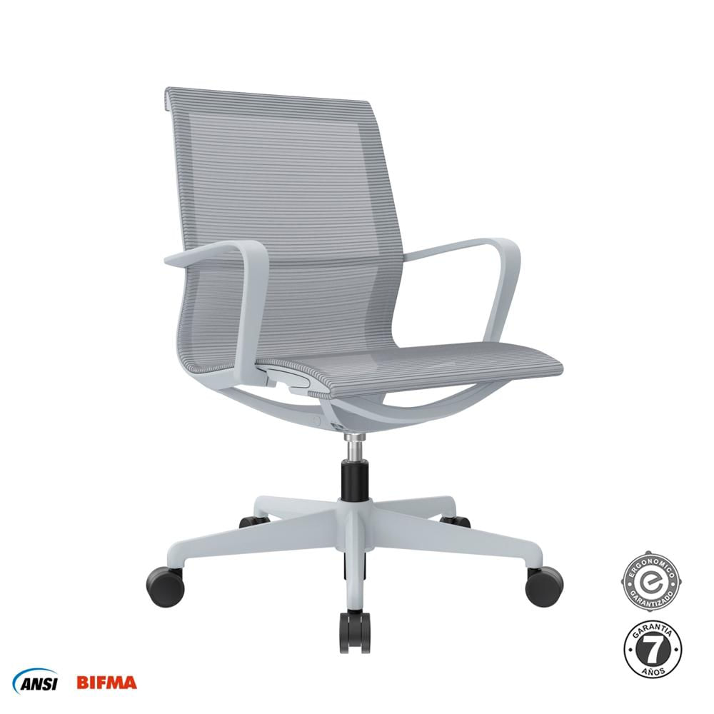 Silla Ergonómica Giratoria Nova Gerente Gris Althea Confort