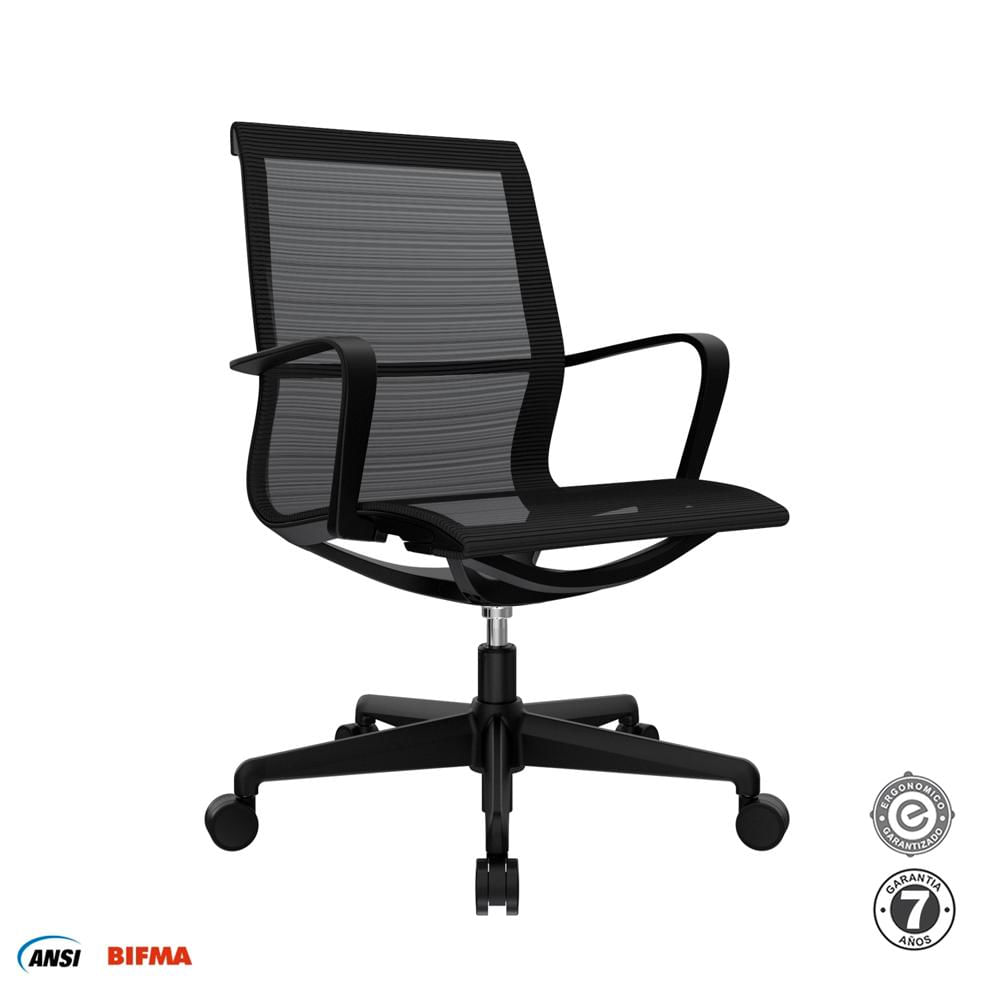 Silla Ergonómica Giratoria Nova Gerente Negro Althea Confort