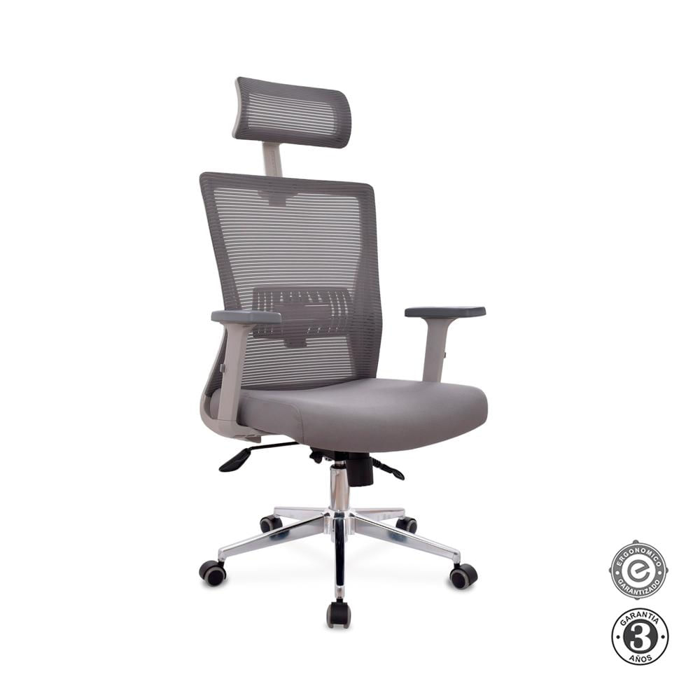 Silla Ergonómica Ken Presidente Gris Althea Confort