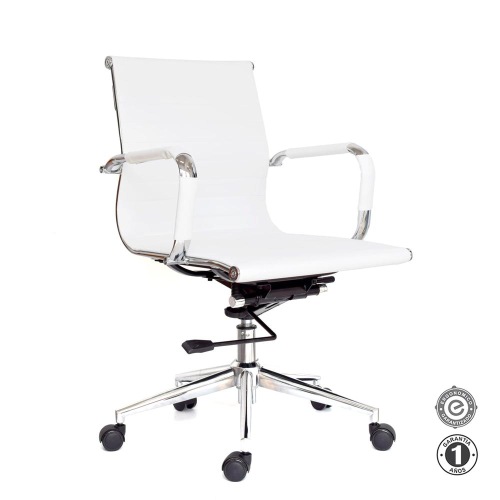 Silla Ergonómica Boss Gerente Blanco Althea Confort