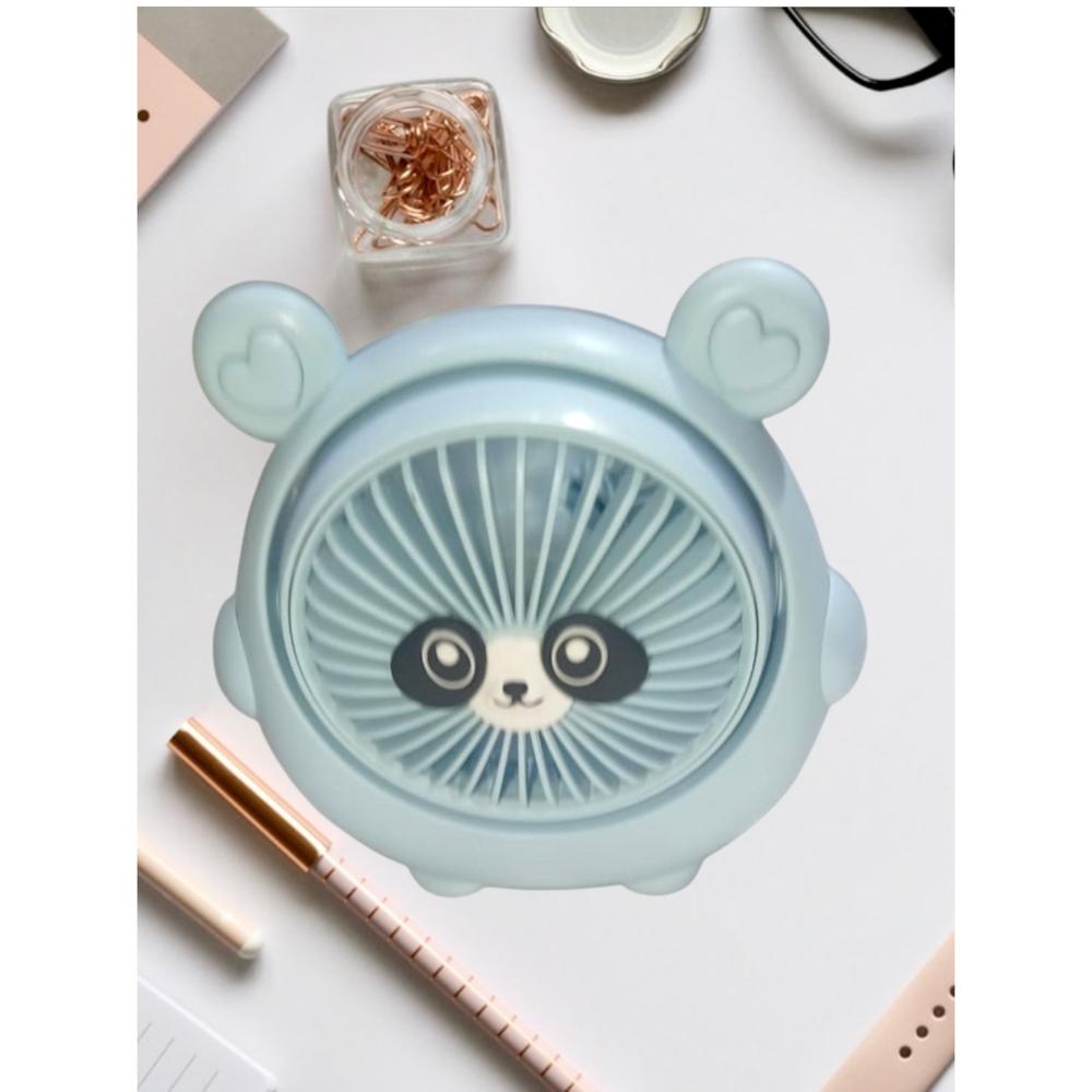 Mini Ventilador para Escritorio Osito Celeste