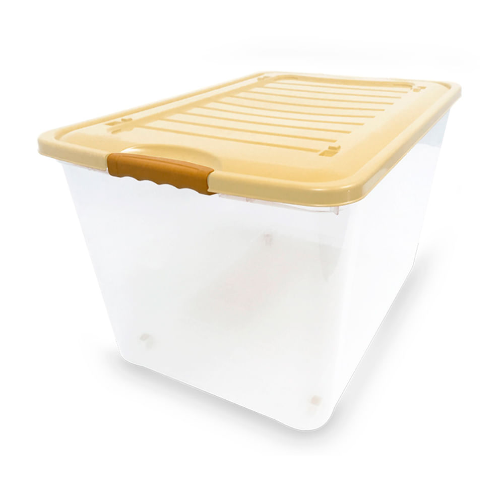 Caja Organizadora Plástica Reyplast Suprema #80 Transparente 57.9L