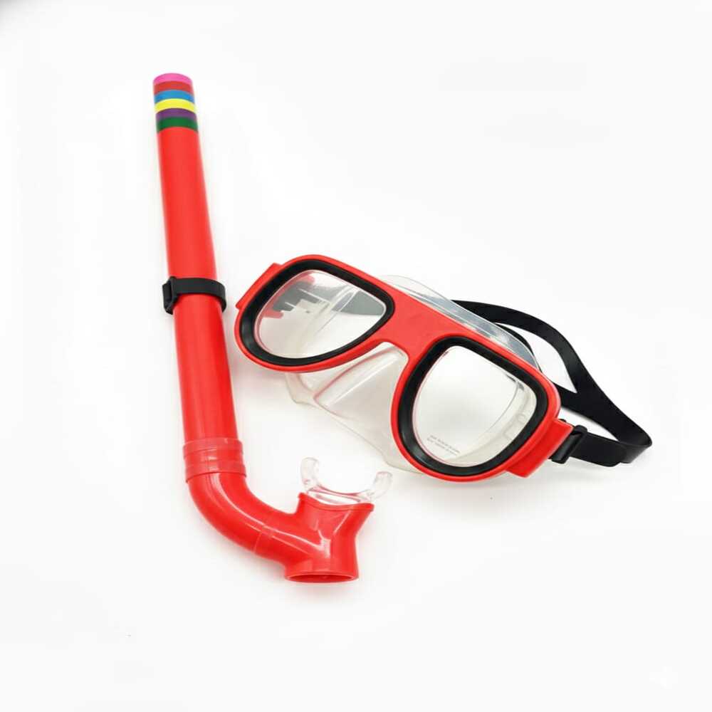 GAFAS BUCEO TUBO SNORKEL NIÑOS - Rojo