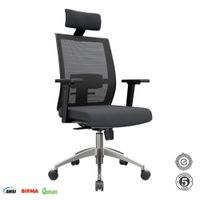Silla Ergonómica Noha Presidente Aluminio Negro Althea Confort